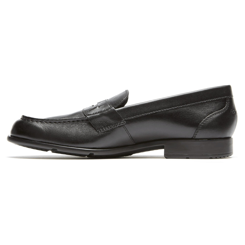 Rockport Mens Classic Penny - Loafers Black - MCD725361